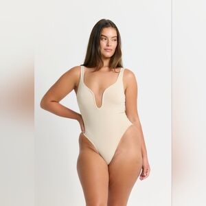 NWT Riot Swim Lana One Piece Full Coverage Swimsuit Color Coconut